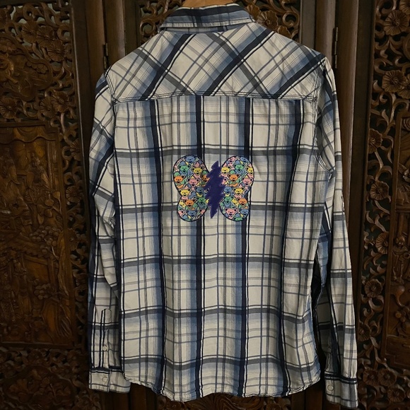 Grateful Dead dancing bears upcycled shirt M/L - Picture 2 of 6
